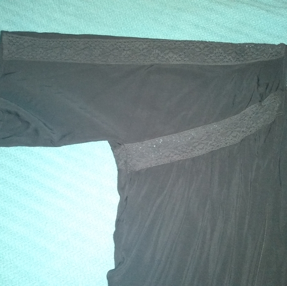 Express Kimono/Cardigan Style Short-sleeved Blouse - Picture 3 of 6